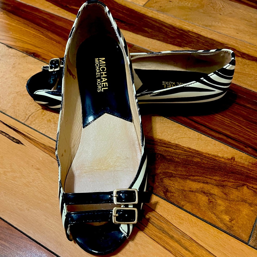 Michael Kors Black and White Women's Shoes